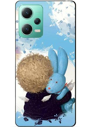 Силиконовый чехол бампер для xiaomi redmi note 12 5g с рисунком любимый зайка гапчинская