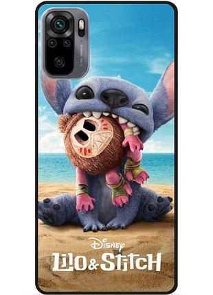 Силиконовый чехол бампер для xiaomi poco m5s лило и стич stitch
