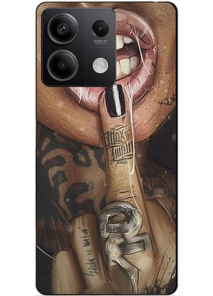 Чехол силиконовый бампер для xiaomi redmi note 13 5g с рисунком swag
