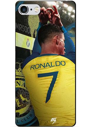 Силиконовый чехол бампер для iphone 6 с рисунком ronaldo аль наср роналдо