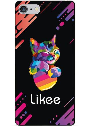 Силіконовий чохол бампер для iphone 6 plus з малюнком likee лайки