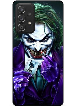 Силиконовый бампер чехол для samsung a72 с рисунком joker джокер