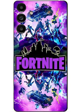 Силиконовый бампер чехол для samsung m52 с рисунком fortnite marvel фортнайт марвел