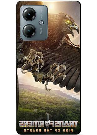 Силиконовый чехол бампер для motorola moto g14 с рисунком эйрэйзор звероботы трансформеры transformers