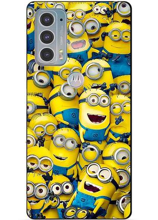 Силіконовий чохол бампер для motorola edge 20 з малюнком міньйони minion