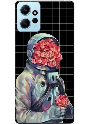 Силіконовий бампер чохол для xiaomi redmi note 12 з малюнком букет квітів