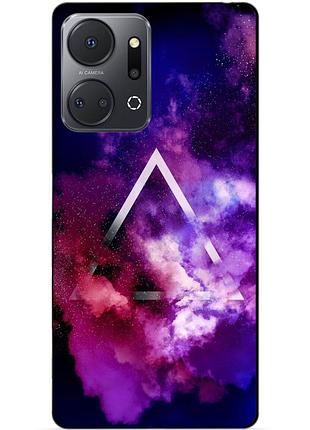 Силіконовий чохол бампер для huawei honor x7a з малюнком космос галактика
