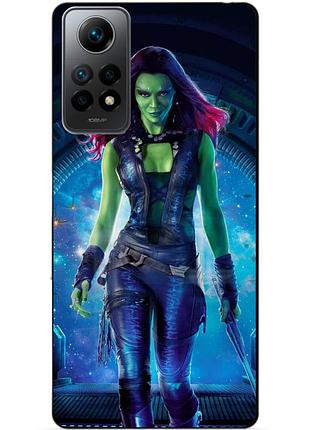 Силиконовый бампер чехол для xiaomi redmi note 12 pro гамора стражи галактики gamora