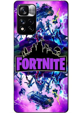 Силіконовий чохол бампер для xiaomi redmi note 11 pro plus 5g з малюнком fortnite marvel фортнайт марвел