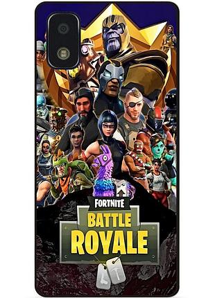 Силиконовый чехол бампер для zte blade l210 с рисунком фортнайт fortnite