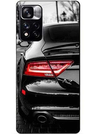 Силіконовий чохол бампер для xiaomi redmi note 11 pro plus 5g з малюнком audi ауді машина авто