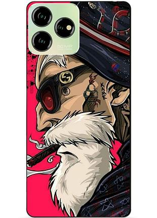Силіконовий чохол бампер для zte blade v50 design з малюнком дід хіпстер