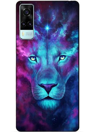 Силиконовый бампер чехол для vivo y31 / y53s с рисунком космический лев
