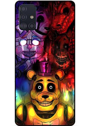 Силіконовий бампер чохол для samsung a71 з малюнком freddy фредді аніматроніки