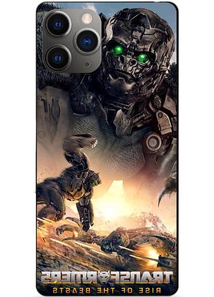 Силіконовий чохол бампер для iphone 11 pro max з малюнком ейплінк зверобати трансформери transformers