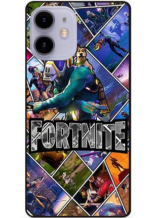 Силіконовий чохол бампер для iphone 11 з картинкою фортнайт fortnite