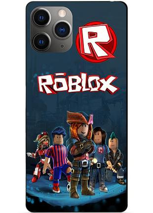 Силиконовый чехол бампер для iphone 11 pro max с рисунком roblox роблокс