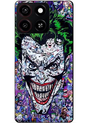 Чехол силиконовый бампер для zte blade a35 с рисунком джокер joker