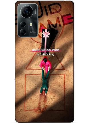 Силіконовий чохол бампер для zte blade a72s з малюнком гра в кальмара
