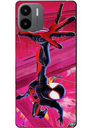Силиконовый чехол бампер для xiaomi redmi a2 / a1 с рисунком spider man человек паук майлз моралес
