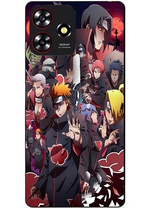 Чехол силиконовый бампер для zte blade a73 с рисунком наруто naruto аниме