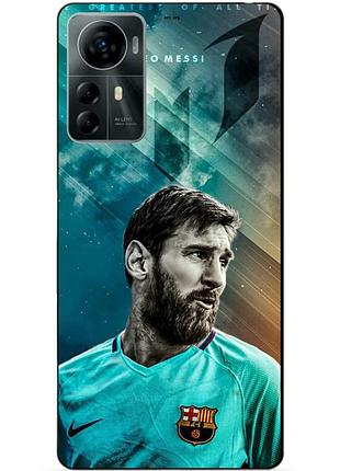 Силиконовый чехол бампер для zte blade a72s с рисунком leo messi месси