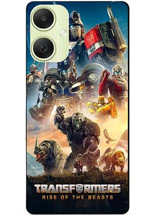 Силиконовый чехол бампер для samsung a06 с картинкой звероботы трансформеры transformers