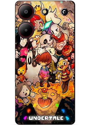 Чехол силиконовый бампер для zte blade a54 с рисунком андертейл undertale