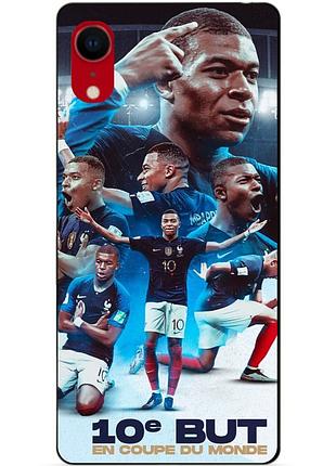 Силиконовый бампер чехол для iphone xr с рисунком мбаппе франция mbappe