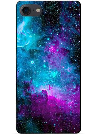 Силіконовий чохол бампер для iphone se 2 2020 з малюнком галактика космос