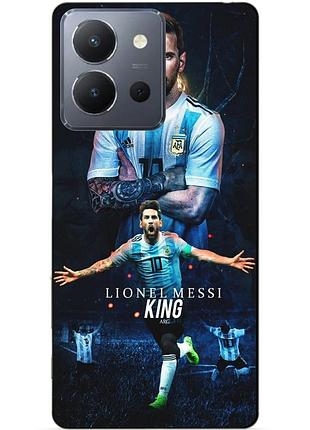 Силиконовый чехол бампер для vivo y36 с рисунком messi аргентина месси