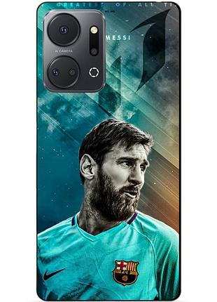 Силіконовий чохол бампер для huawei honor x7a з малюнком leo messi мессі