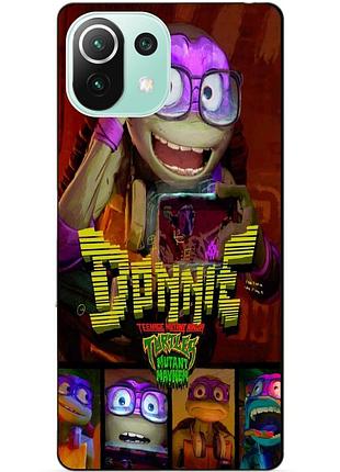 Силиконовый чехол бампер для xiaomi mi 11 lite с рисунком донни donnie черепашки ниндзя