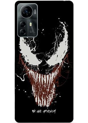 Силиконовый чехол бампер для zte blade a72s с рисунком веном venom