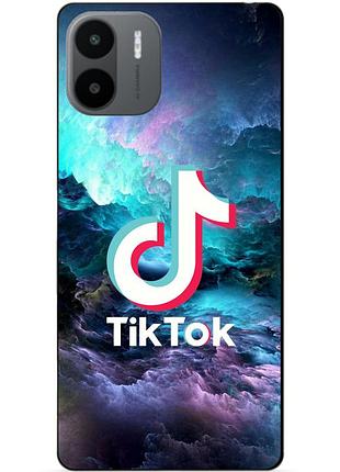 Силиконовый чехол бампер для xiaomi redmi a2 / a1 с рисунком tik tok тик ток