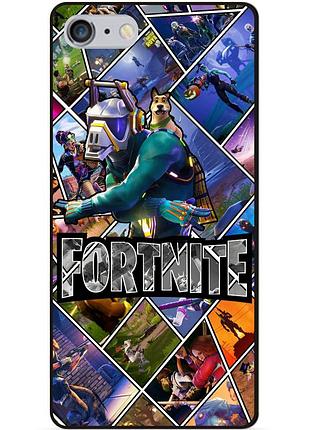 Силіконовий чохол бампер для iphone 6 plus з картинкою фортнайт fortnite