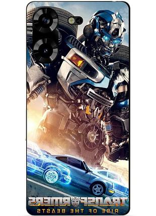 Силиконовый чехол бампер для tecno pova 5 с рисунком мираж трансформеры