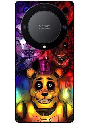 Чехол силиконовый бампер для huawei honor magic 6 lite с рисунком фредди freddy аниматроники