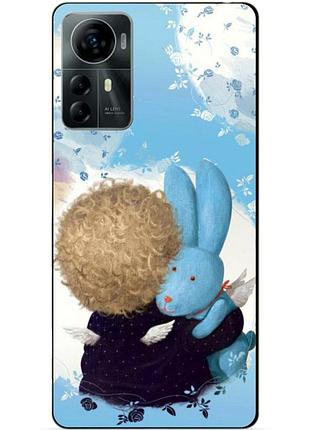 Силиконовый чехол бампер для zte blade a72s с рисунком любимый зайка гапчинская