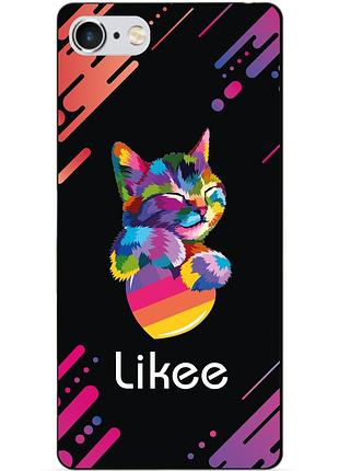 Силиконовый чехол бампер для iphone 6 с рисунком likee лайки