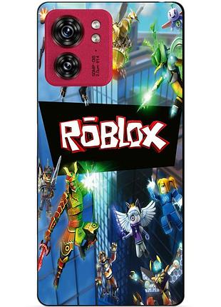 Силіконовий чохол бампер для motorola edge 40 з картинкою roblox роблокс