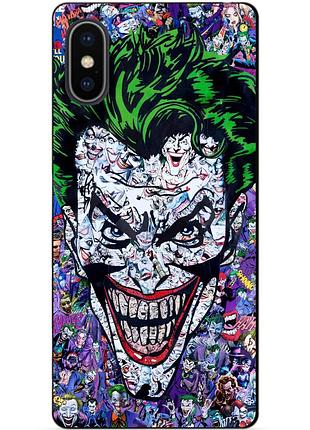 Силиконовый чехол бампер для iphone xs с рисунком джокер joker