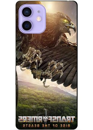 Силіконовий чохол бампер для iphone 12 mini з малюнком ейрейзор зверобати трансформери transformers