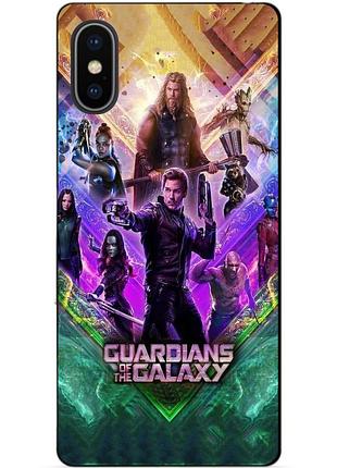 Силиконовый чехол бампер для iphone xs max с рисунком стражи галактики guardians of the galaxy