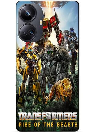 Силіконовий чохол бампер для realme 10 pro plus зверобати трансформери transformers
