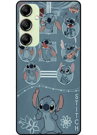 Чехол силиконовый бампер для samsung a04s с картинкой стич stitch