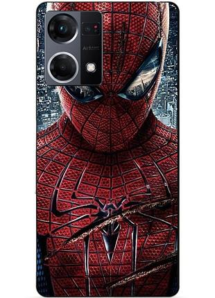 Силіконовий чохол бампер для oppo reno 7 людина-павук spider man