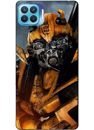 Силіконовий чохол бампер для oppo reno 4 lite з малюнком бамблбі bumblebee трансформери
