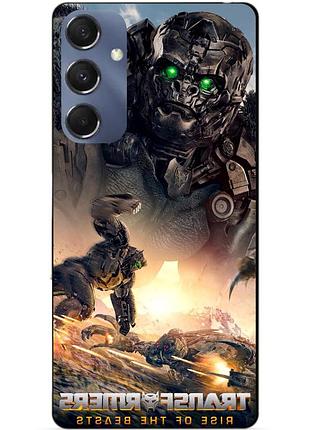 Силіконовий чохол бампер для samsung m34 5g з малюнком ейплінк зверобати трансформери transformers