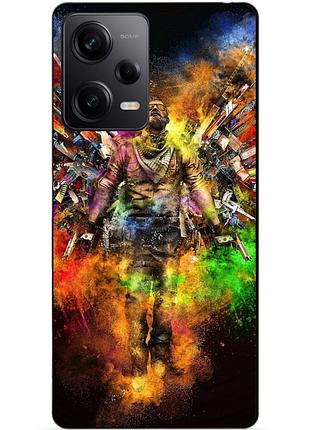 Силіконовий чохол бампер для xiaomi redmi note 12 pro 5g з малюнком воїн контр-страйк counter-strike